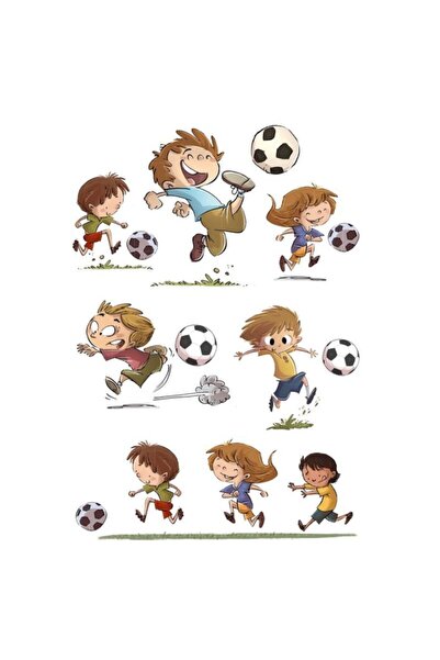 Herma Decor Etıket Futbolcu Cocuklar