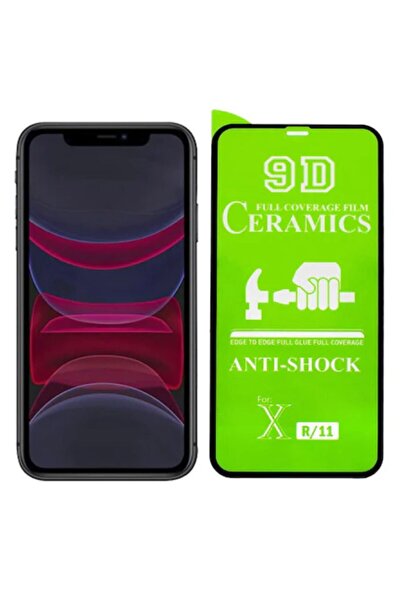 Miscase Iphone Xr Ekran Koruyucu 9h Seramik Cam Siyah