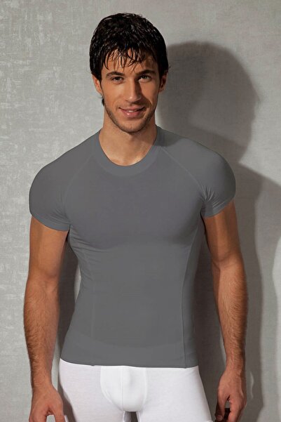 Doreanse Yuvarlak Yaka Füme Erkek Atlet