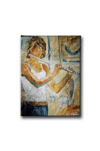 Desenlio Πλαϊνός ζωγραφικής σε καμβά φλάουτο