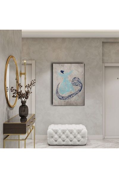 Desenlio Vav Painting with Verse and Whirling Dervish