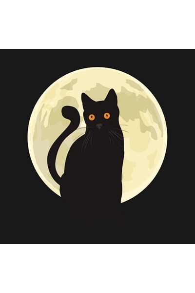 Pixxa كوب الهالوين على شكل قطة سوداء