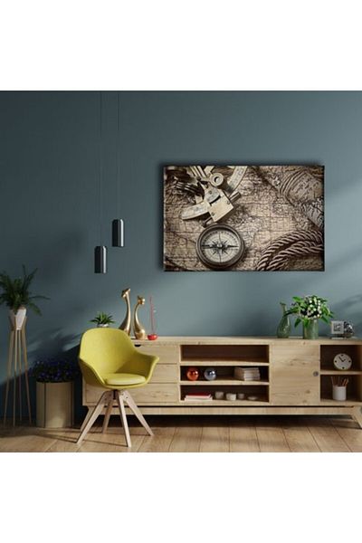 Desenlio Nostaljilk Harita Canvas Tableau