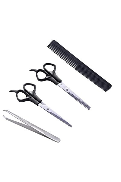 Genel Markalar Berber Kuaför Seti 4 Lü Set Berber Makası + Ara Makası + Cımbı...