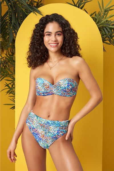 No Gossip High Leg Bikini Bottom219201 Coral