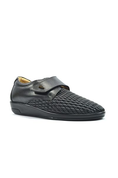 Dr.Comfort Pantofi de damă din piele naturală neagră cu velcro