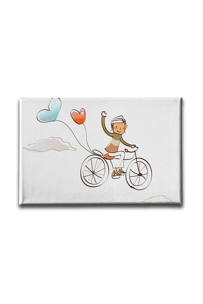 Desenlio Pictură pe pânză pentru copii pe bicicletă