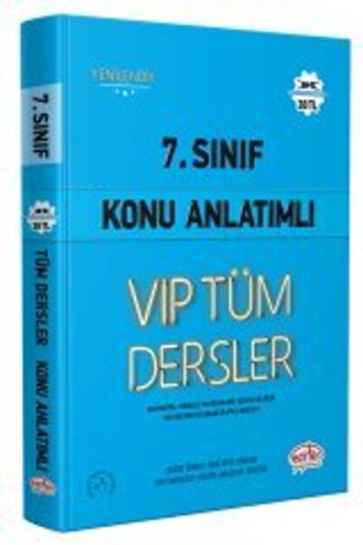 Editör Yayınevi 7.sınıf Tüm Dersler Konu Anlatımlı Mavi Kitap Editör Yayınları