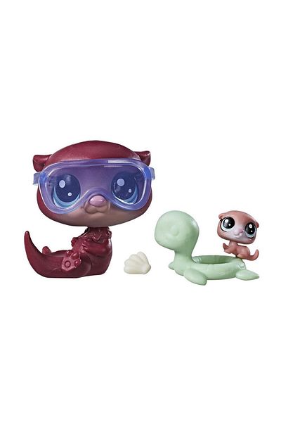 Littlest Pet Shop sommeow Mini Otter And Cub B9358-C1166