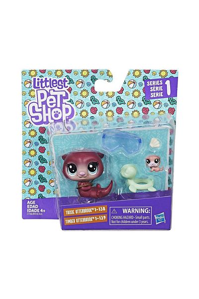 Littlest Pet Shop sommeow Mini Otter And Cub B9358-C1166