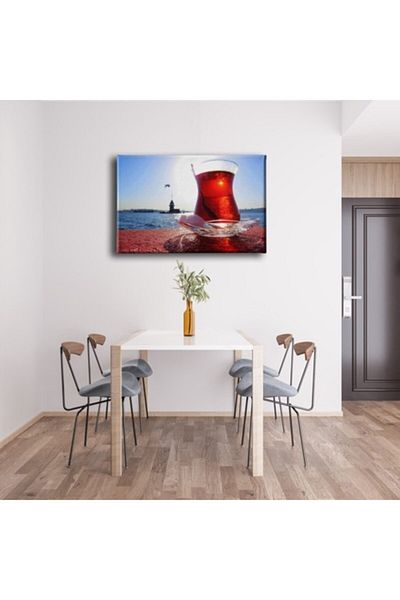 Desenlio Maiden's Tower Tea Canvas Print