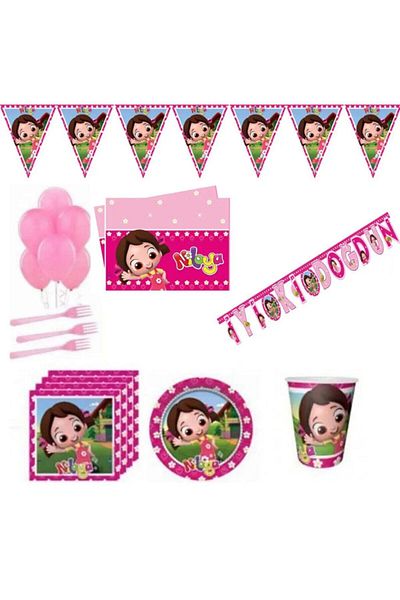 Hayaller Dükkanı Niloya Birthday 8-Person Ornaments and Table Set - Full Set