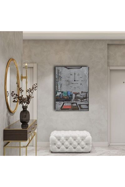 Desenlio Modern Clock Table