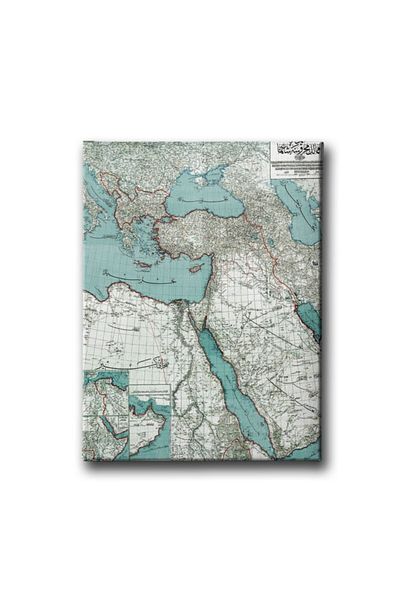 Desenlio Ottoman Empire Map Canvas Painting