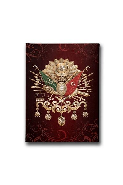 Desenlio Ottoman State Coat of Arms Canvas Painting