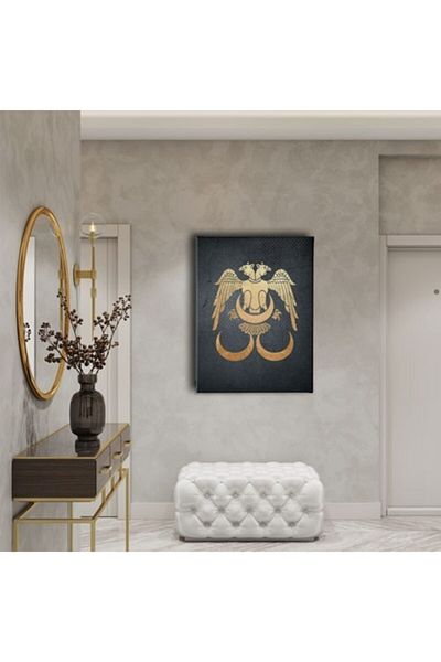 Desenlio Double Headed Eagle - Three Crescents Canvas Print