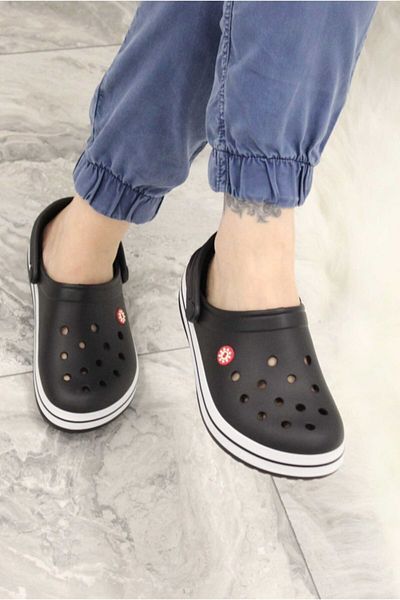 solariz Μαύρο - Λευκό - Μαύρο Unisex Summer Beach Slippers