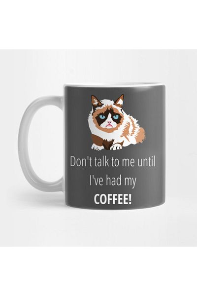 Pixxa Don't Talk To Me Until I've Had My Coffee T-shirt Mug