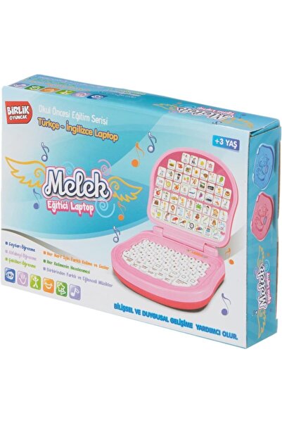 Birlik Oyuncak Eğitici Laptop - Pembe - Türkçe Ingilizce Melek Laptop