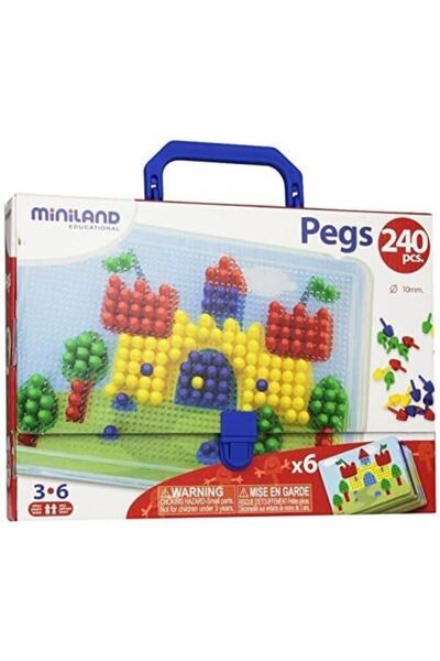 Miniland Sada mozaiky 10 mm, 240 dielikov