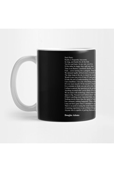 Pixxa Douglas Adams اقتباسات كوب زجاجي