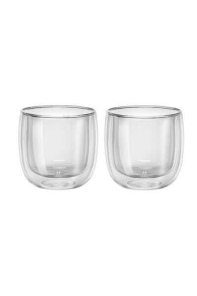 ZWILLING 395000770 طقم أكواب شاي زجاج مزدوج مكون من قطعتين