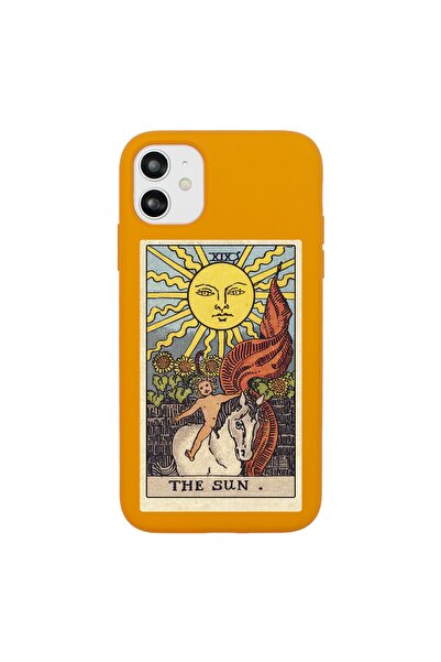 shoptocase Iphone 11 Uyumlu The Sun Tarot Kartı Desenli Premium Lansman Kılıf