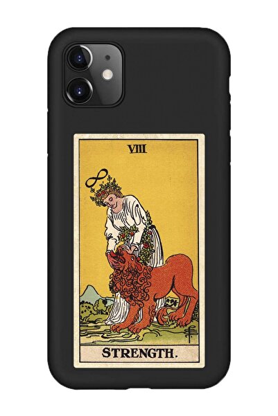 shoptocase Iphone 11 Uyumlu Strenge Güç Tarot Kartı Desenli Premium Lansman K...
