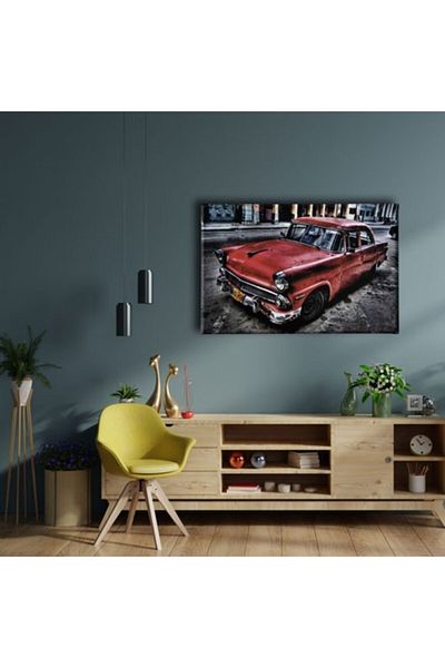 Desenlio Classic Red Canvas Painting