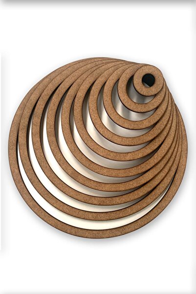 Sözen Home Design Lazer Kesim 10’lu Vidasız Kasnak 3mm Kalınlık