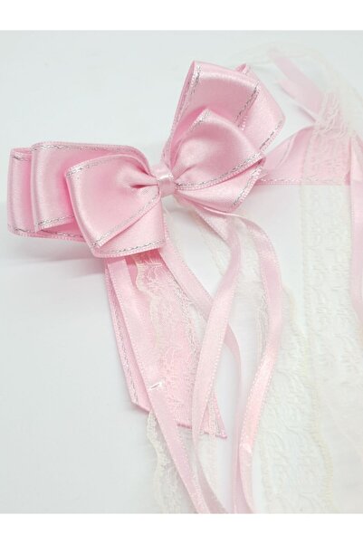 Melkady Aksesuar Melkady 251pebe - Παιδικό κλιπ με δαντέλα και πέρλες