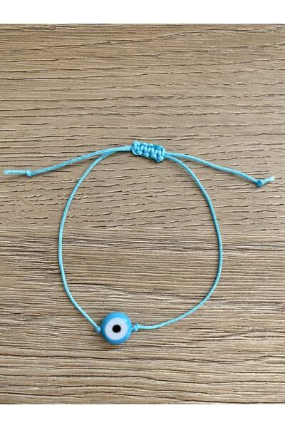 Lade سوار حبة الزجاج الأزرق