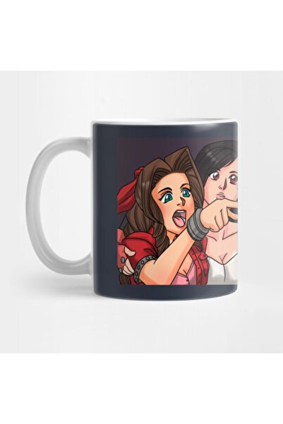 Pixxa Aerith يصرخ في كوب Cait Sith