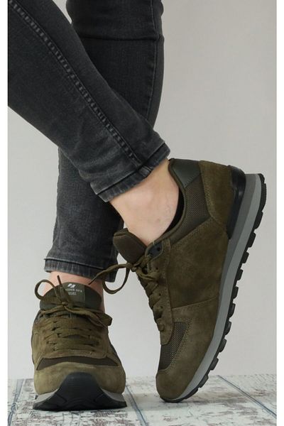 Hammer Jack Ανδρικά αθλητικά παπούτσια Peru Green από γνήσιο δέρμα 102-19250