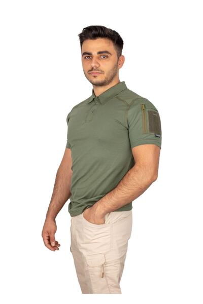 Safari Μπλουζάκι μάχης τακτικό χακί πόλο Avm