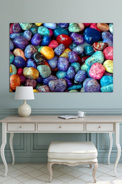 Morfil Sanat Atölyesi Pictură decorativă pe pânză cu pietre colorate