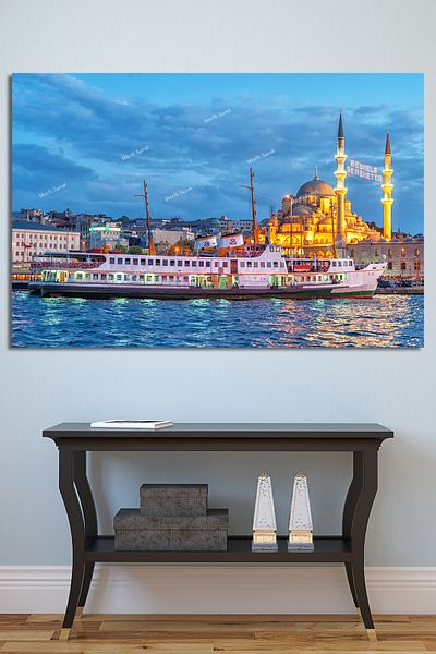 Morfil Sanat Atölyesi Istanbul Sea City History Peninsula Peisaj magnific pictură pe pânză