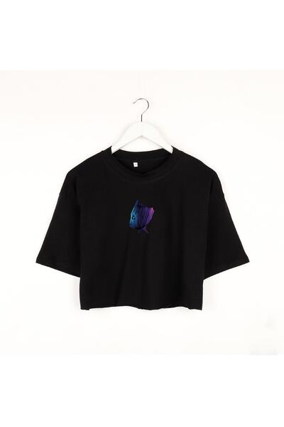 THEWERT Groot Black Oversize Crop