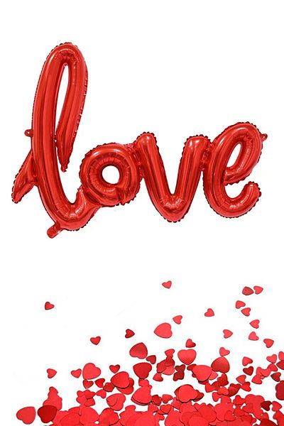 Kazanabil United Love Written Foil Balloon 80cm Red