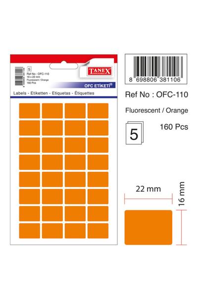 Tanex Ofc-110 Office Label Highlighter Orange1105705