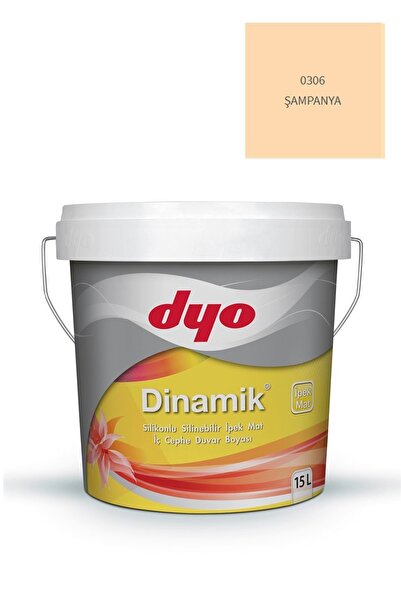 Dyo Dinamik Silikonlu Silinebilir Ipek Mat Iç Cephe Duvar Boyası 0306 Şampany...