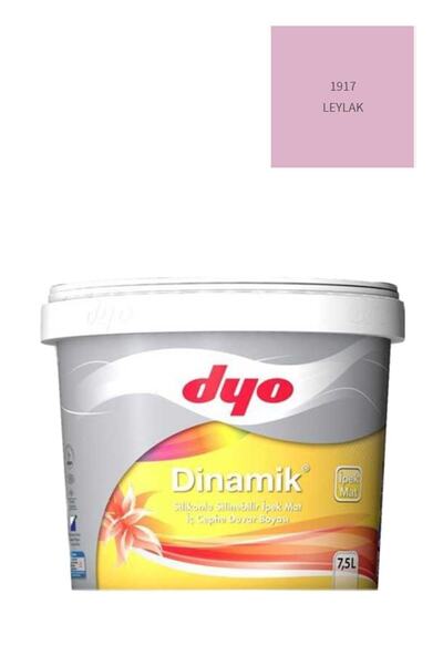 Dyo Dinamik Silikonlu Silinebilir Ipek Mat Iç Cephe Duvar Boyası 1917 Leylak 7,5 Lt