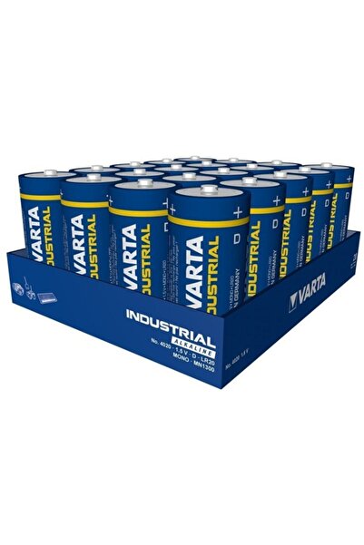 Varta Industrial Alkalin D Boy 20 Adet