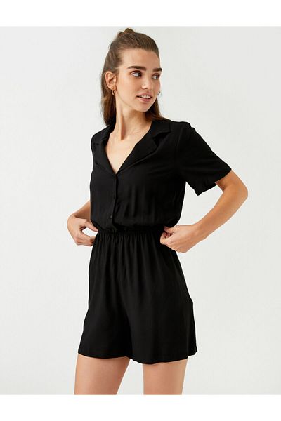 Koton Overall mit Knopfdetail
