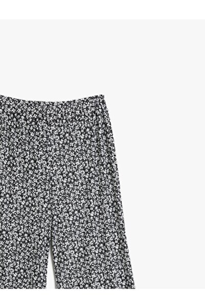 Koton Květinové kalhoty široká noha