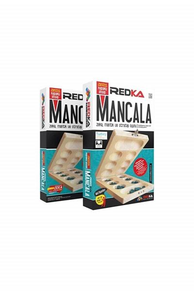Redka Mind Games Wood Mancala with Lid - Strategy Game