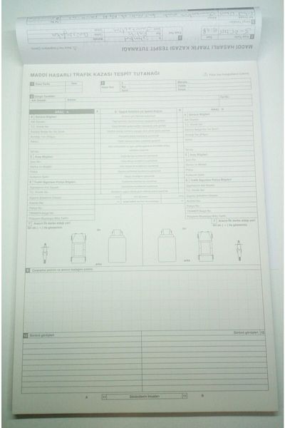 DEFTERSAN Accident Report 50 Pieces with Autocopy