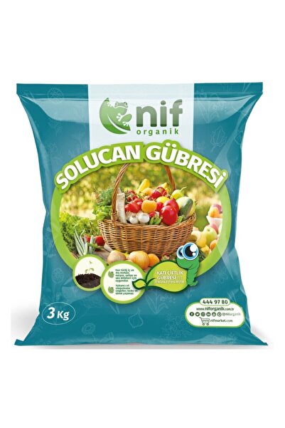 Nif Organik Solucan Gübresi 3 kg