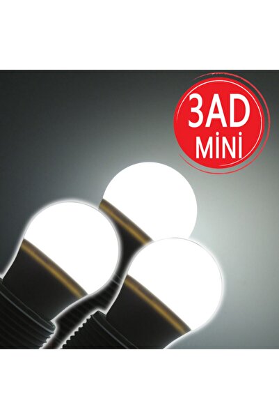 Sunlight Mini Tasarruflu Led Ampul 5 W Beyaz Işık E27 3 Adet