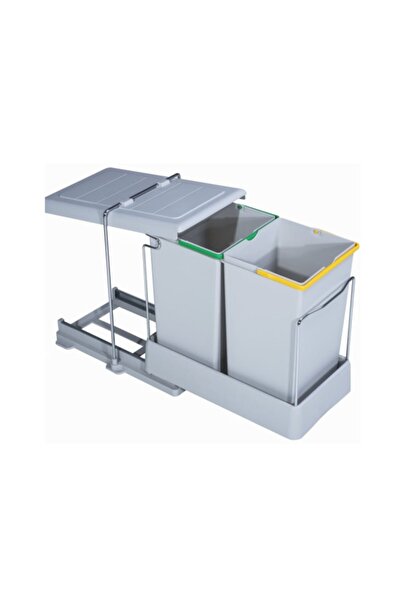 Pelikan Raylı Çöp Kovası Plastik Taşıyıcılı